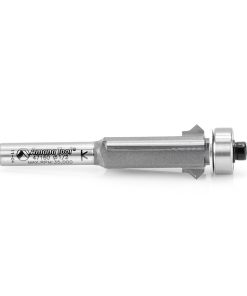 47160 Carbide Tipped Flush Trim V-Groove 5/8 Dia x 1 Inch x 1/4 Shank With Upper And Lower Ball Bearings