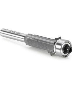 47160 Carbide Tipped Flush Trim V-Groove 5/8 Dia x 1 Inch x 1/4 Shank With Upper And Lower Ball Bearings