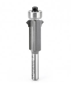 47160 Carbide Tipped Flush Trim V-Groove 5/8 Dia x 1 Inch x 1/4 Shank With Upper And Lower Ball Bearings