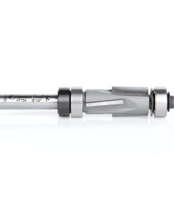 47164 Carbide Tipped Flush Trim Compression 1/2 Dia x 1 Inch x 1/4 Shank With Upper And Lower Ball Bearings