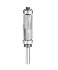 47168 Carbide Tipped Flush Trim Compression 5/8 Dia x 1-3/8 Inch x 1/4 Shank With Upper And Lower Ball Bearings