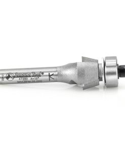 47200 Carbide Tipped Bevel Laminate Trim 15 Deg x 5/8 Dia x 1/4 x 1/4 Inch Shank with Ball Bearing