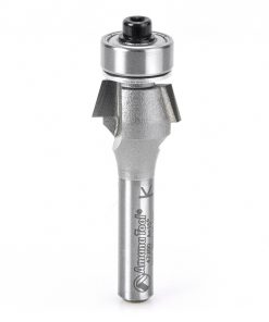 47200 Carbide Tipped Bevel Laminate Trim 15 Deg x 5/8 Dia x 1/4 x 1/4 Inch Shank with Ball Bearing
