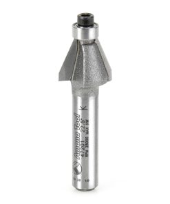47201 Carbide Tipped Bevel Laminate Trim 22 Deg x 1/2 Dia x 5/16 x 1/4 Inch Shank with Ball Bearing
