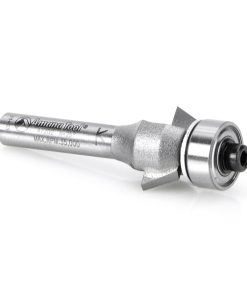 47202 Carbide Tipped Bevel Laminate Trim 25 Deg x 3/4 Dia x 1/4 x 1/4 Inch Shank with Ball Bearing