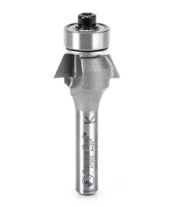 47202 Carbide Tipped Bevel Laminate Trim 25 Deg x 3/4 Dia x 1/4 x 1/4 Inch Shank with Ball Bearing