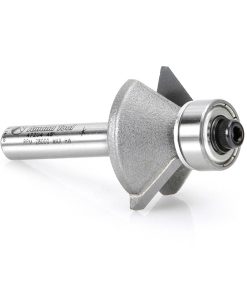 47204 Carbide Tipped Bevel Laminate Trim 45 Deg x 1-1/16 Dia x 1/4 x 1/4 Inch Shank with Ball Bearing