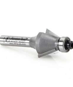 47206 Carbide Tipped Bevel Laminate Trim 25 Deg x 3/4 Dia x 7/16 x 1/4 Inch Shank with Ball Bearing