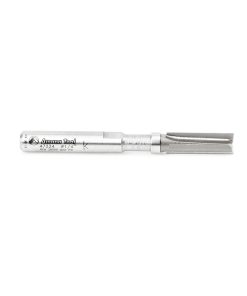 47224 Miniature Flush Trim Plunge Template 1/4 Dia x 3/4 x 1/4 Inch Shank Carbide Tipped Router Bit with Mini 1/4 Dia Upper Ball Bearing