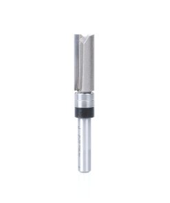 47227 Carbide Tipped Flush Trim Plunge Template 3/8 Dia x 1 x 1/4 Inch Shank with 2 Upper Ball Bearings