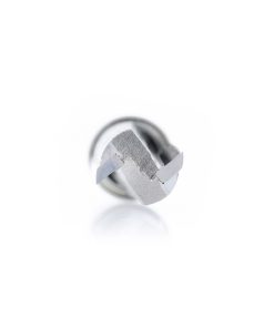 47227 Carbide Tipped Flush Trim Plunge Template 3/8 Dia x 1 x 1/4 Inch Shank with 2 Upper Ball Bearings