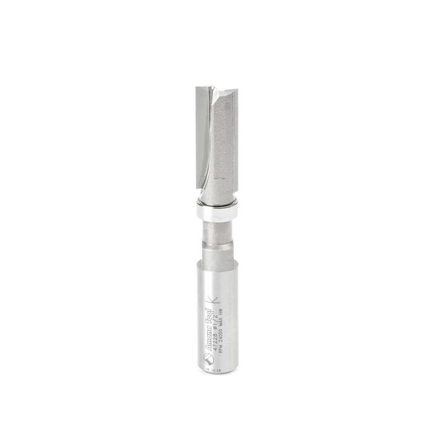 47228 Carbide Tipped Flush Trim Plunge Template 1/2 Dia x 1-1/4 x 1/2 Inch Shank w/ Upper Ball Bearing Router Bit