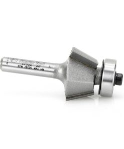47300 Carbide Tipped Bevel Laminate Trim 22 Deg x 15/16 Dia x 7/16 x 1/4 Inch Shank with Ball Bearing 3-Flute
