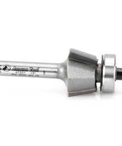 47301 Carbide Tipped Bevel Laminate Trim 15 Deg x 51/64 Dia x 7/16 x 1/4 Inch Shank with Ball Bearing 3-Flute