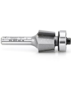 47302 Carbide Tipped Bevel Laminate Trim 7 Deg x 3/4 Dia x 7/16 x 1/4 Inch Shank with Ball Bearing 3-Flute