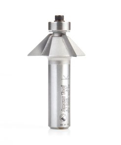 47308 Carbide Tipped Chamfer 45 Deg x 1-19/64 Dia x 7/16 x 1/2 Inch Shank with Ball Bearing 3-Flute