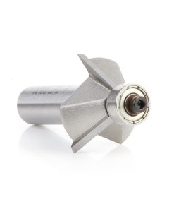 47308 Carbide Tipped Chamfer 45 Deg x 1-19/64 Dia x 7/16 x 1/2 Inch Shank with Ball Bearing 3-Flute
