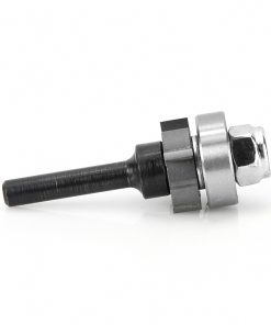 47400 Carbide Tipped 4 Wing Flush Trim Single Bevel Cutter Assembly 7/8 Dia x 1/4 x 1/4 Inch Shank