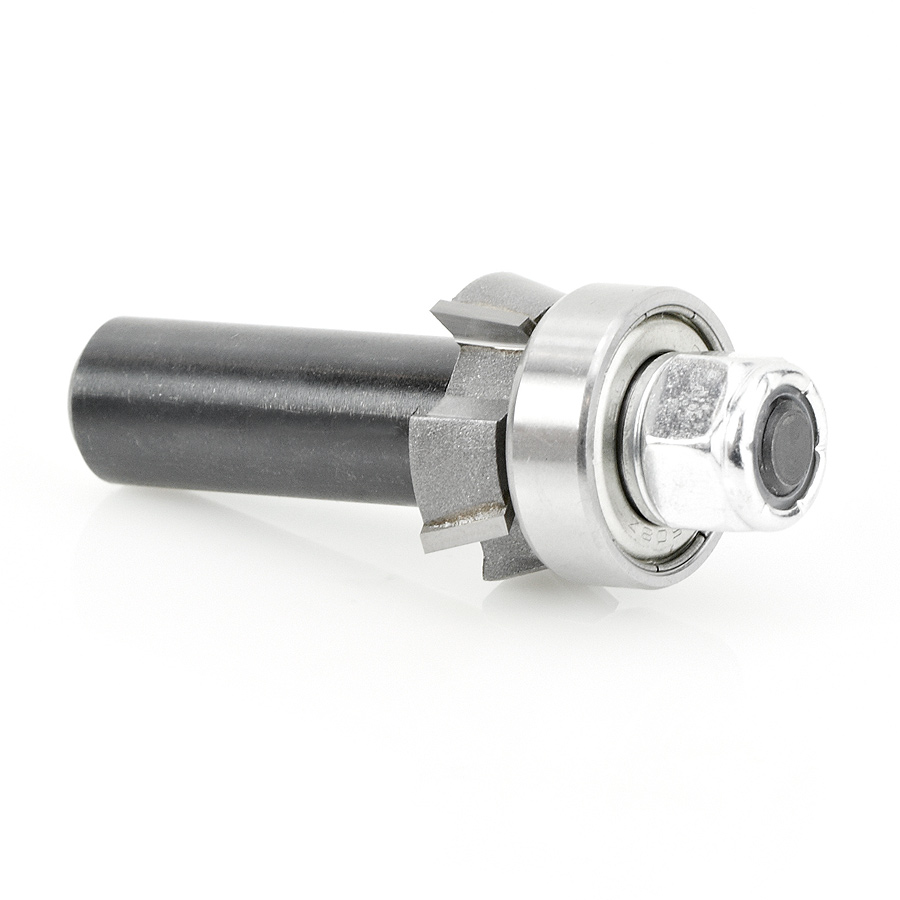 47406 Carbide Tipped 4 Wing Single Bevel Trim Cutter Assembly 15 Deg x 1 Inch Dia x 1/4 x 1/2 Shank