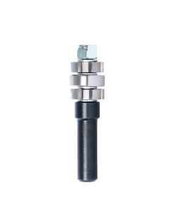 47412 Carbide Tipped Double Flush Trim Cutter Assembly 7/8 Dia x 1/4 x 1/2 Inch Shank with Center Ball Bearing