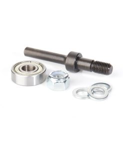47601 Router Arbor with Hex Nut, Washers and Ball Bearing 5/16-24 NF Dia x 7/8 Height x 1/4 Inch Shank