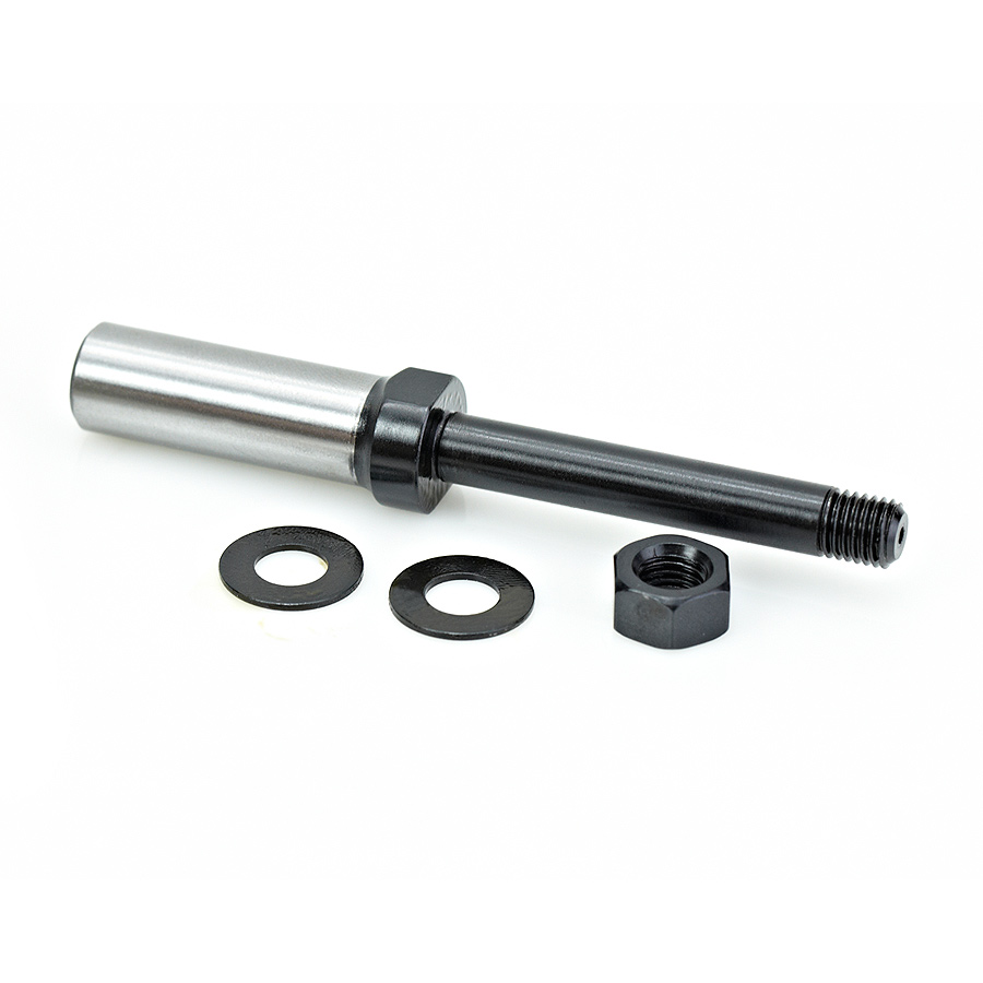 47620 Router Arbor with Hex Nuts and Washers 5/16-24 NF Dia x 2-1/8 Height x 1/2 Inch Shank