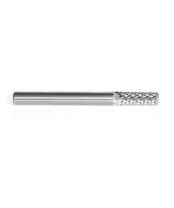48011 Solid Carbide Medium Burr with End Mill Point Fiberglass and Composite Cutting 1/4 Dia x 3/4 x 1/4 Shank Router Bit