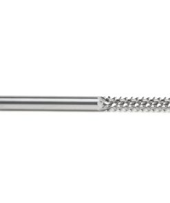 48012 Solid Carbide Medium Burr with End Mill Point Fiberglass and Composite Cutting 1/4 Dia x 1-1/8 x 1/4 Shank Router Bit