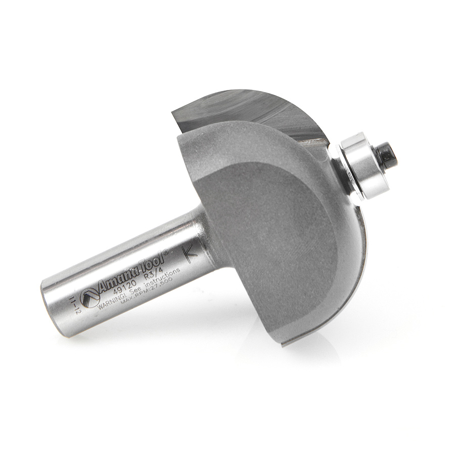 49120 Carbide Tipped Cove 3/4 Radius x 2 Inch Dia x1 x 1/2 Shank