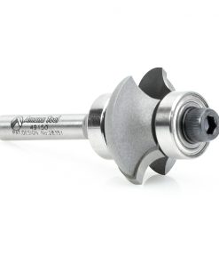 49150 Matching Corner Round/Cove 1/4 Radius x 1-1/8 Dia x 17/32 x 1/4 Inch Shank with Double Ball Bearing