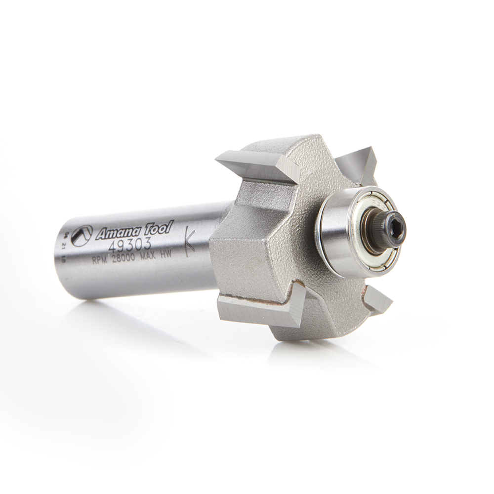 49303 Multi-Rabbet Four Different Rabbet Depths 1-1/4 Dia x 1/2 x 1/2 Inch Shank 4 Flute Up-Shear Router Bit