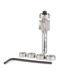 49342 Binding/Rabbeting 15mm (19/32) Dia x 11.5mm (7/16) x 1/4 Inch Shank 3 Flute Router Bit Set