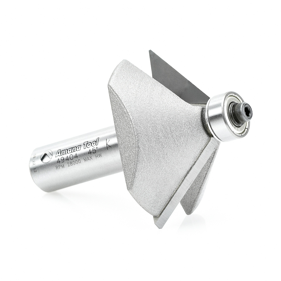 49404 Carbide Tipped Chamfer 45 Degree x 1-31/32 Inch Dia x 3/4 x 1/2 Shank