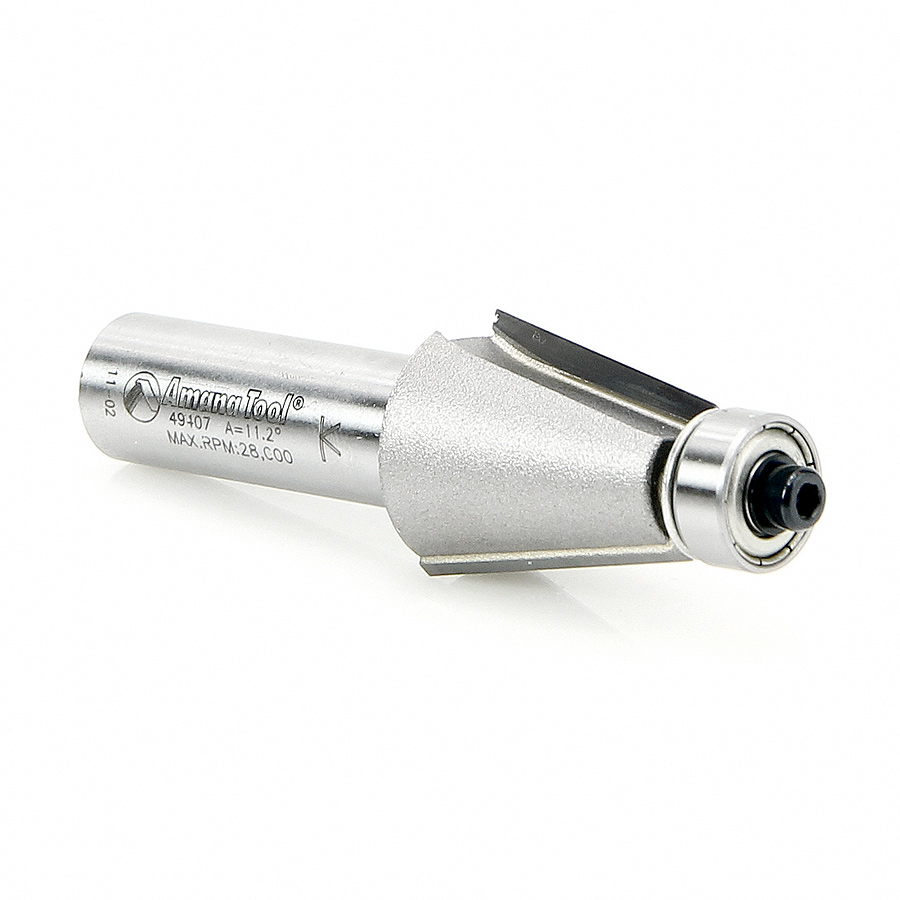 49407 Carbide Tipped Chamfer 11-1/4 Degree x 7/8 Dia x 1 x 1/2 Inch Shank