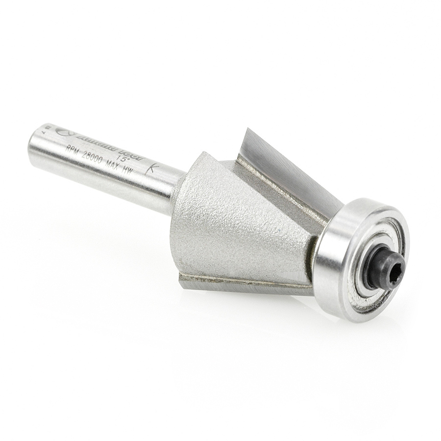 49409 Carbide Tipped Lansen Stainless Steel Edge Sinks 15 Deg Bevel x 7/8 Dia x 7/8 x 1/4 Inch Shank