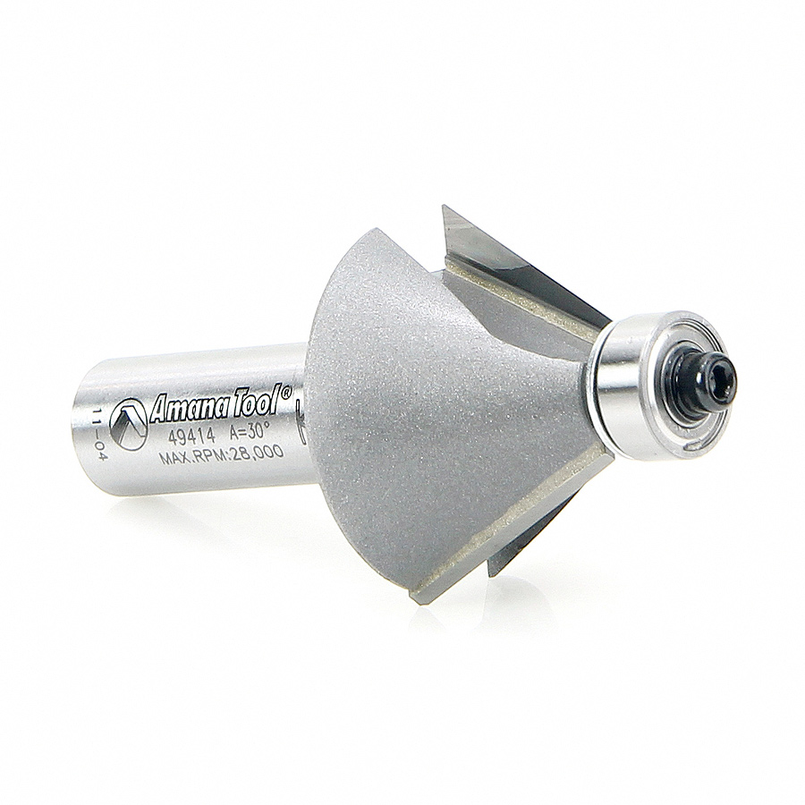 49414 Carbide Tipped Chamfer 30 Degree x 1-3/8 Dia x 13/16 x 1/2 Inch Shank