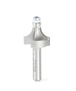 49505 Carbide Tipped Corner Round 1/4 Radius x 3/4 Dia x 1/2 x 1/4 Inch Shank w/ 1/4 Lower Ball Bearing Router Bit