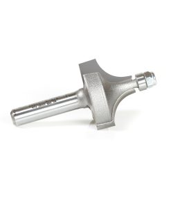 49511 Carbide Tipped Corner Round 3/8 Radius x 1 Dia x 5/8 x 1/4 Inch Shank with 1/4 Dia Lower Ball Bearing