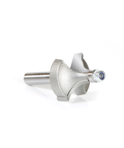 49511 Carbide Tipped Corner Round 3/8 Radius x 1 Dia x 5/8 x 1/4 Inch Shank with 1/4 Dia Lower Ball Bearing