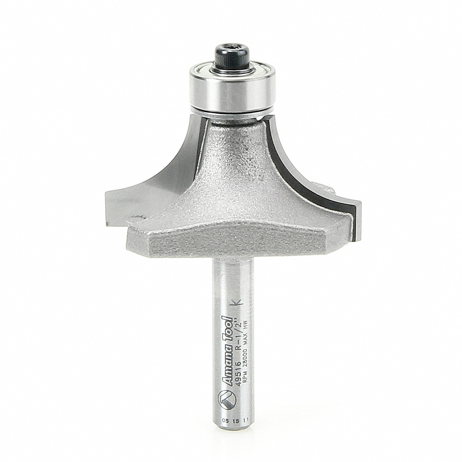 49516 Carbide Tipped Corner Round 1/2 Radius x 1-1/2 Dia x 3/4 x 1/4 Inch Shank