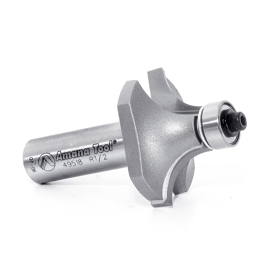 49518 Carbide Tipped Corner Round 1/2 Radius x 1-1/2 Dia x 3/4 x 1/2 Inch Shank
