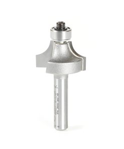 49527 Carbide Tipped Corner Round 1/4 Radius x 7/8 Dia x 1/2 x 1/4 Inch Shank w/ 3/8 Lower Ball Bearing Router Bit