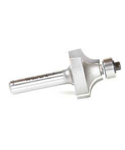 49527 Carbide Tipped Corner Round 1/4 Radius x 7/8 Dia x 1/2 x 1/4 Inch Shank w/ 3/8 Lower Ball Bearing Router Bit