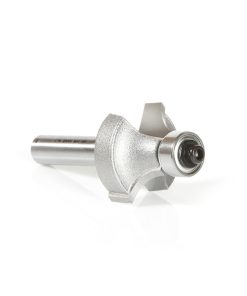 49527 Carbide Tipped Corner Round 1/4 Radius x 7/8 Dia x 1/2 x 1/4 Inch Shank w/ 3/8 Lower Ball Bearing Router Bit