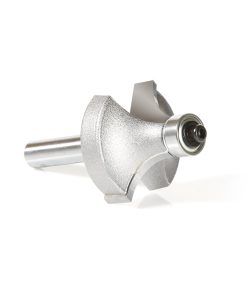 49531 Carbide Tipped Corner Round 3/8 Radius x 1-1/8 Dia x 5/8 x 1/4 Inch Shank w/ 3/8 Lower Ball Bearing Router Bit