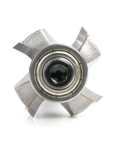 49541 Carbide Tipped 4 Flute Corner Rounding/Beading 1/4 Radius x 1-1/8 Dia x 7/16 x 1/2 Inch Shank