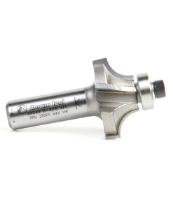 49543 Carbide Tipped 4 Flute Corner Rounding/Beading 3/8 Radius x 1-3/8 Dia x 5/8 x 1/2 Inch Shank