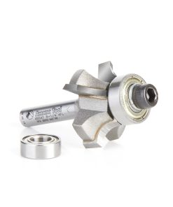 49547 Carbide Tipped 4 Flute Corner Rounding/Beading 1/4 Radius x 1-1/8 Dia x 7/16 x 1/4 Inch Shank