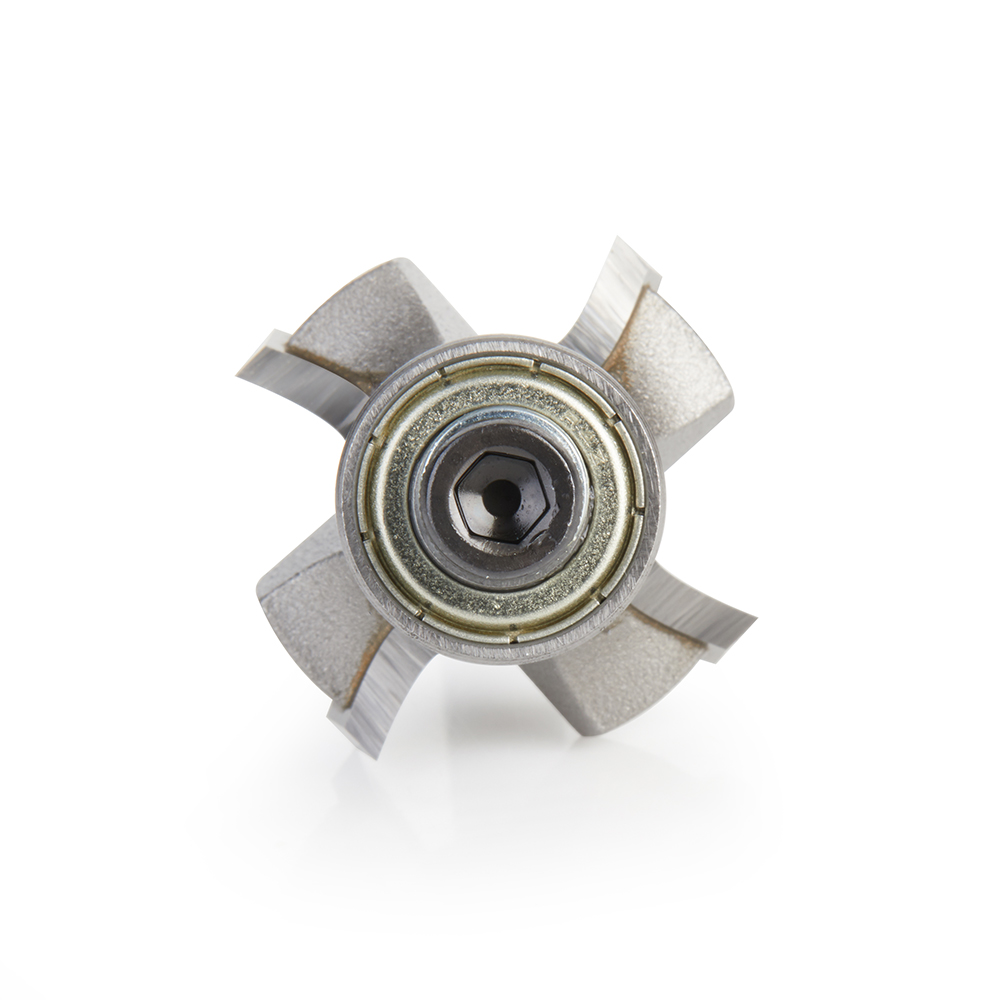 49547 Carbide Tipped 4 Flute Corner Rounding/Beading 1/4 Radius x 1-1/8 Dia x 7/16 x 1/4 Inch Shank