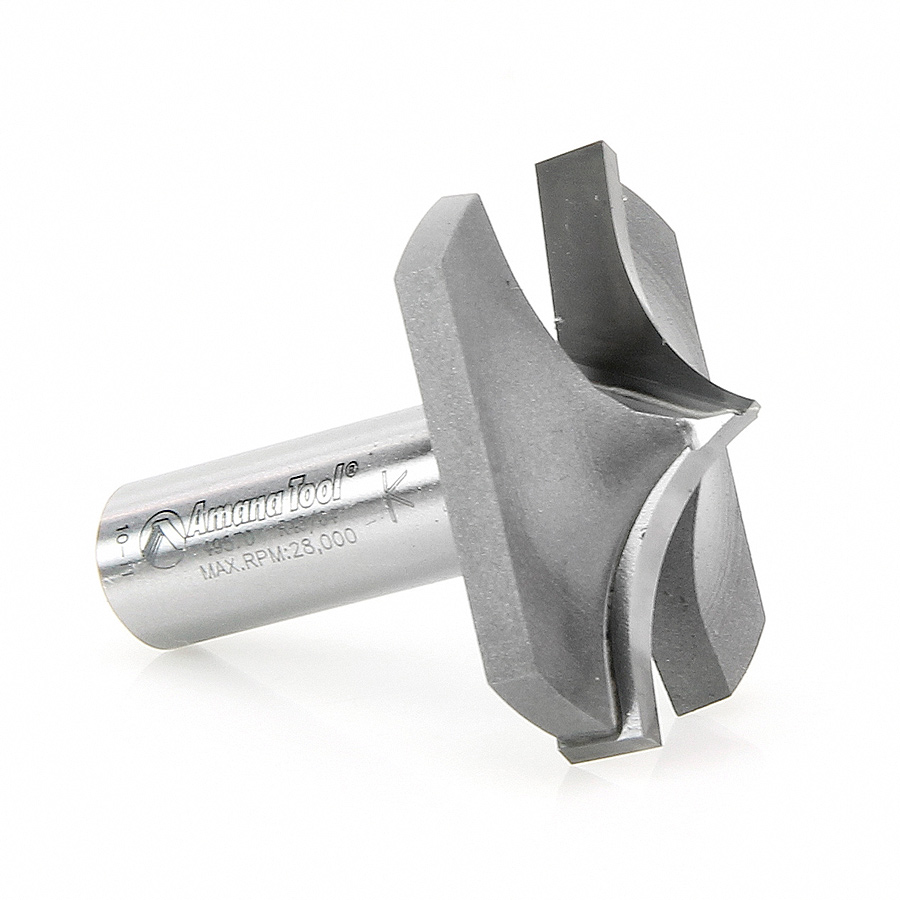 49570 Carbide Tipped Plunge Ovolo with Center Pt 23/32 Radius x 1-3/4 Dia x 23/32 x 1/2 Inch Shank